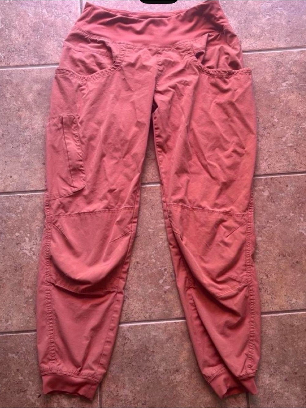 prAna Kanab Hiking Climbing Pants Joggers Clay Orange Red Rust Women’s